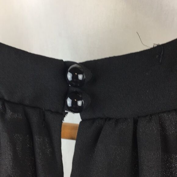 Papaya black Rhinestone Trim Embellished Sleeveless Top M - Picture 11 of 11